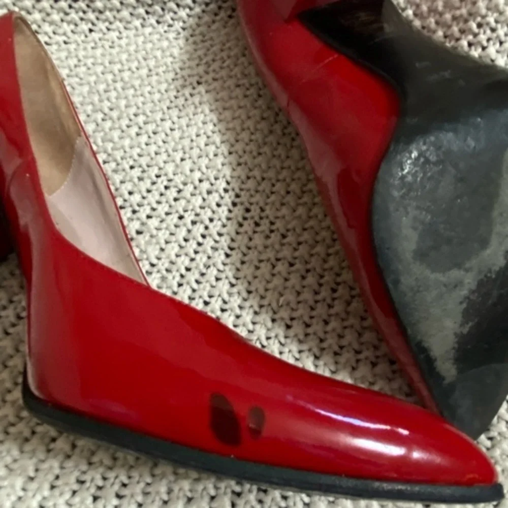 Marc By Marc Jacob’s Red‎ Patent Leather Heel, Size 38 (7.5)